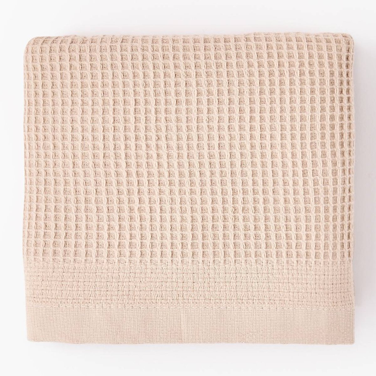 Serviette visage NA , 30x30cm, en coton bio almond, MONOPRIX