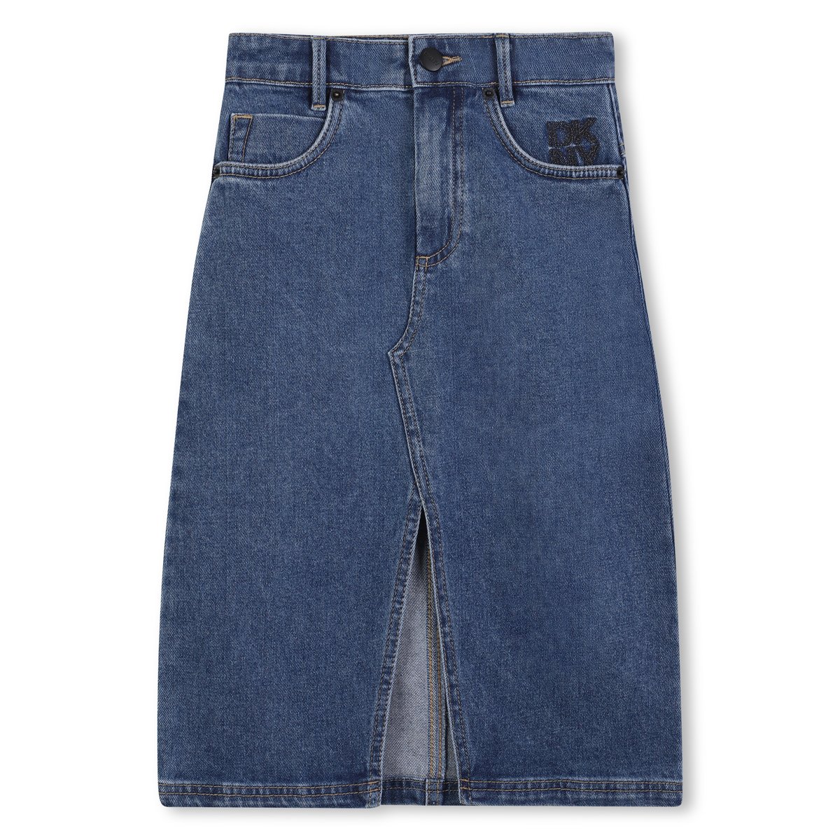 Jupe midi droite stone+pli, DKNY