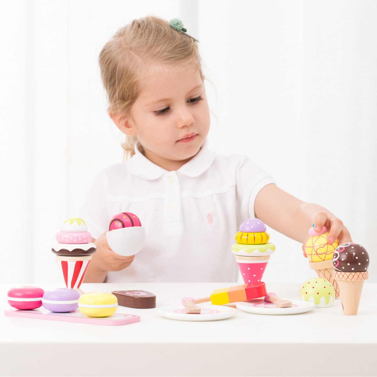 Ensemble de glaces blanc, NEW CLASSIC TOYS