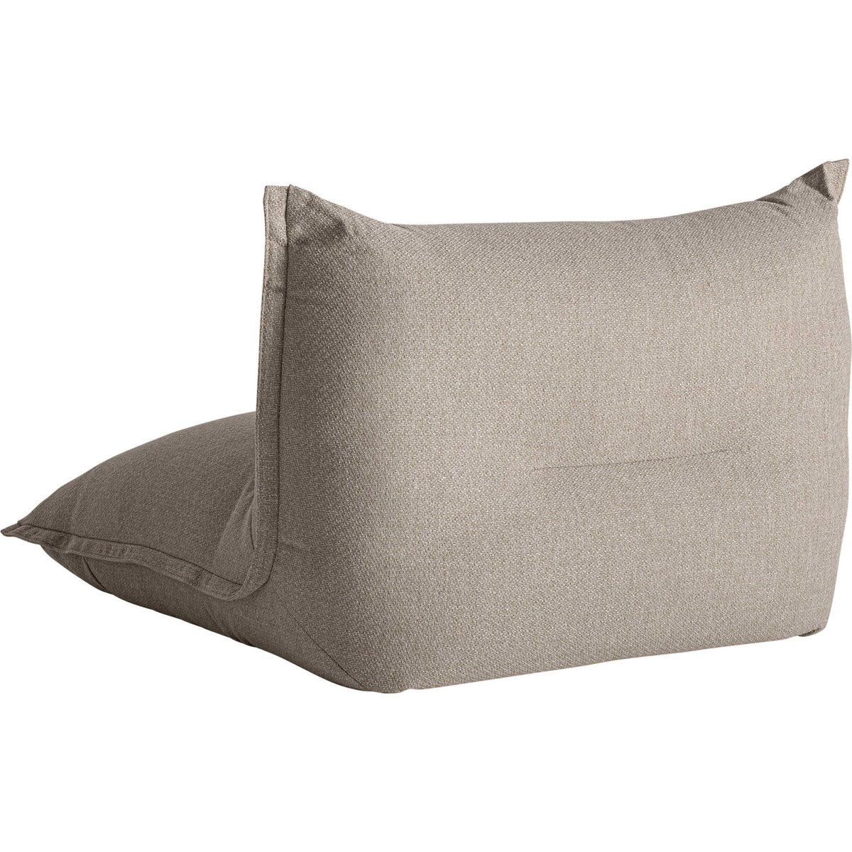 Fauteuil contemporain à coussin VACIO taupe, RECOLLECTION