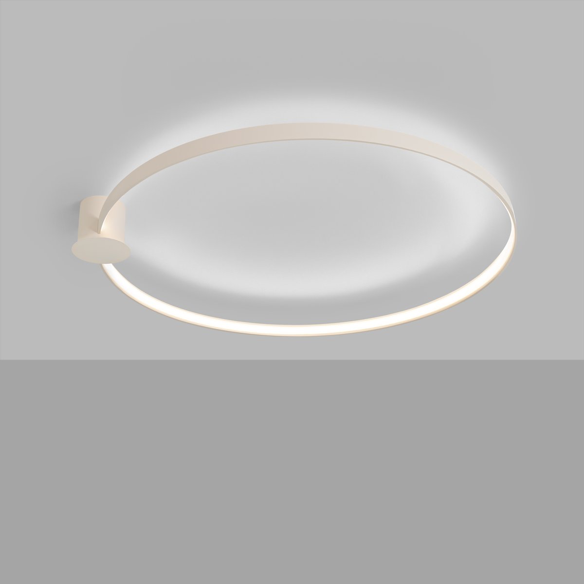 Plafonnier Aluminium Beige LED 1 Rio beige, EDEN