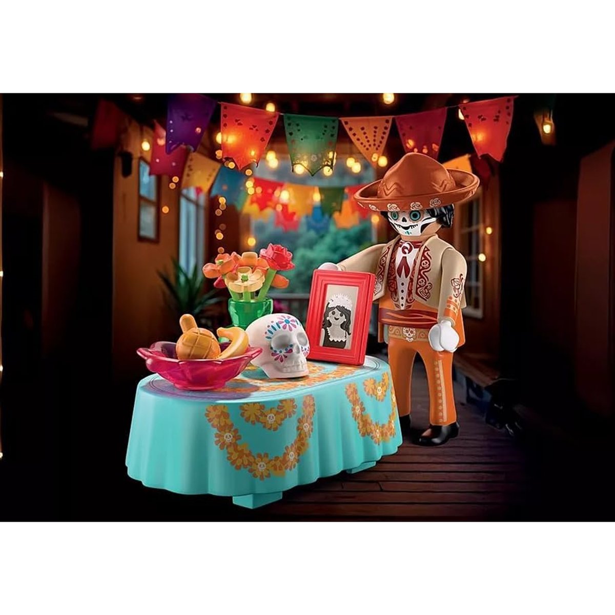 Fête des morts mexicaine multicolore, PLAYMOBIL