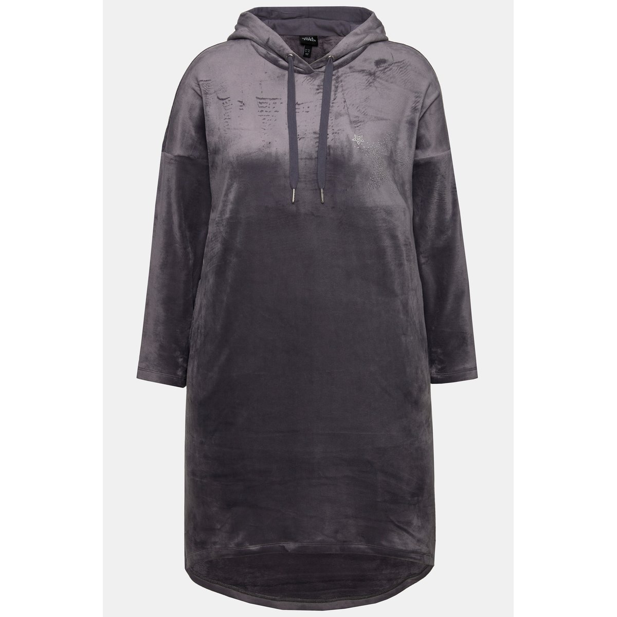 Robe d'intérieur en velours gris foncé, ULLA POPKEN