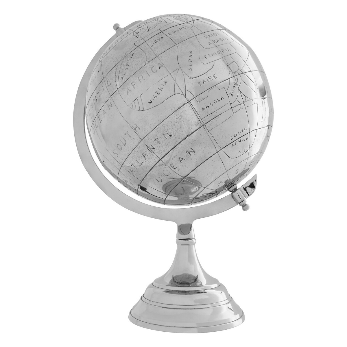 59cm Large Silver Globe silver-coloured, SO'HOME