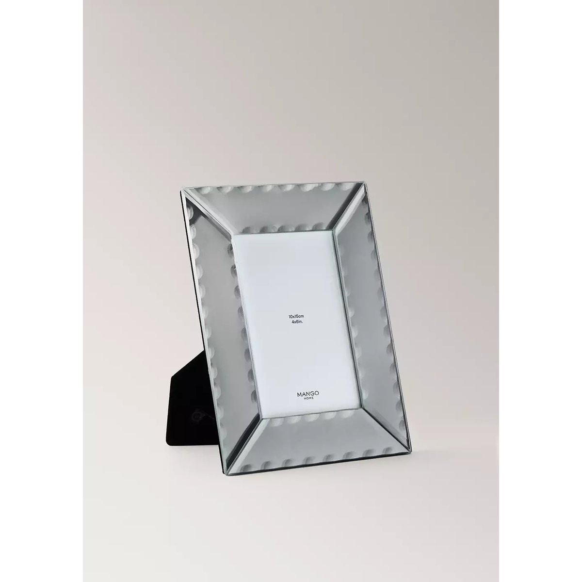 Cadre photo en verre taille moyenne argent, MANGO HOME