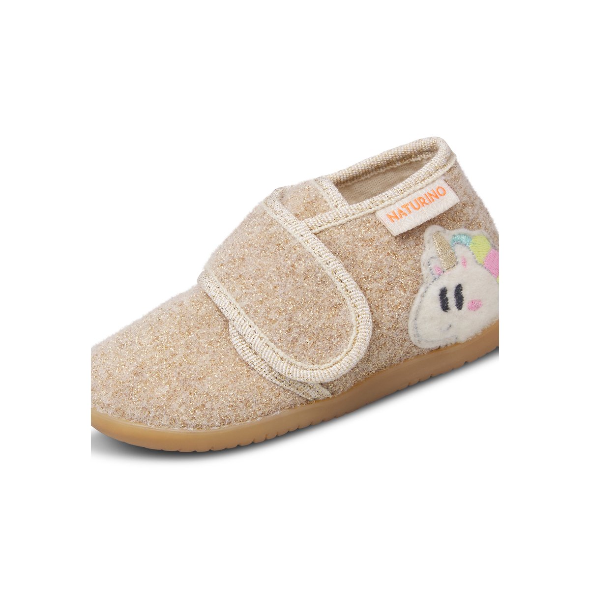 Pantoufles en tissu CLOOPA platine-, NATURINO