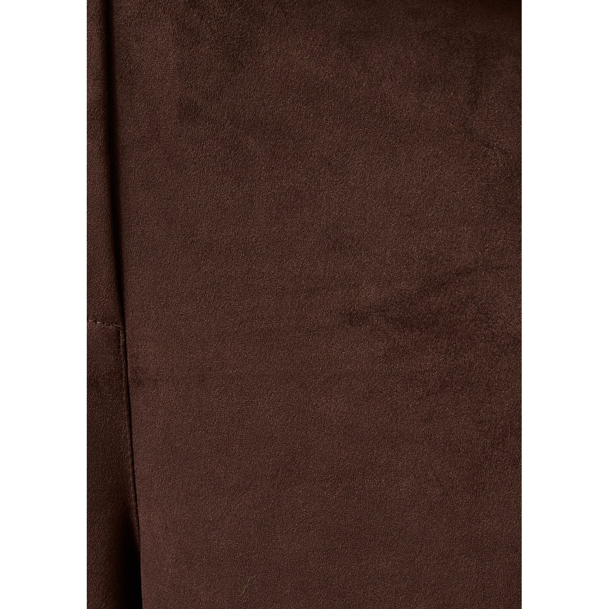 Pantalon cropped et large en suédine ganache, LA FEE MARABOUTEE