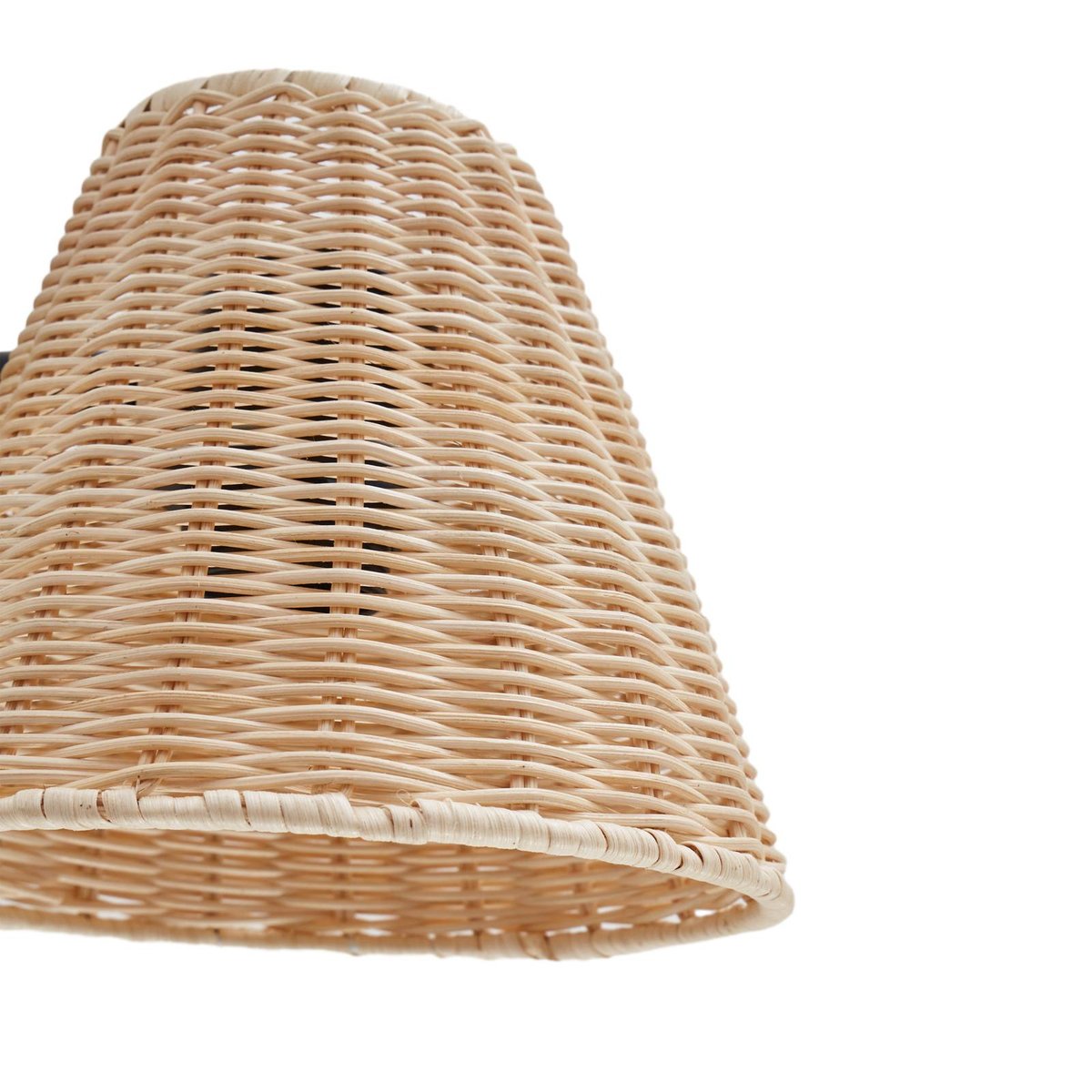 Applique en bois traditionnelle, Zyralia bois clair, noir, LINDBY