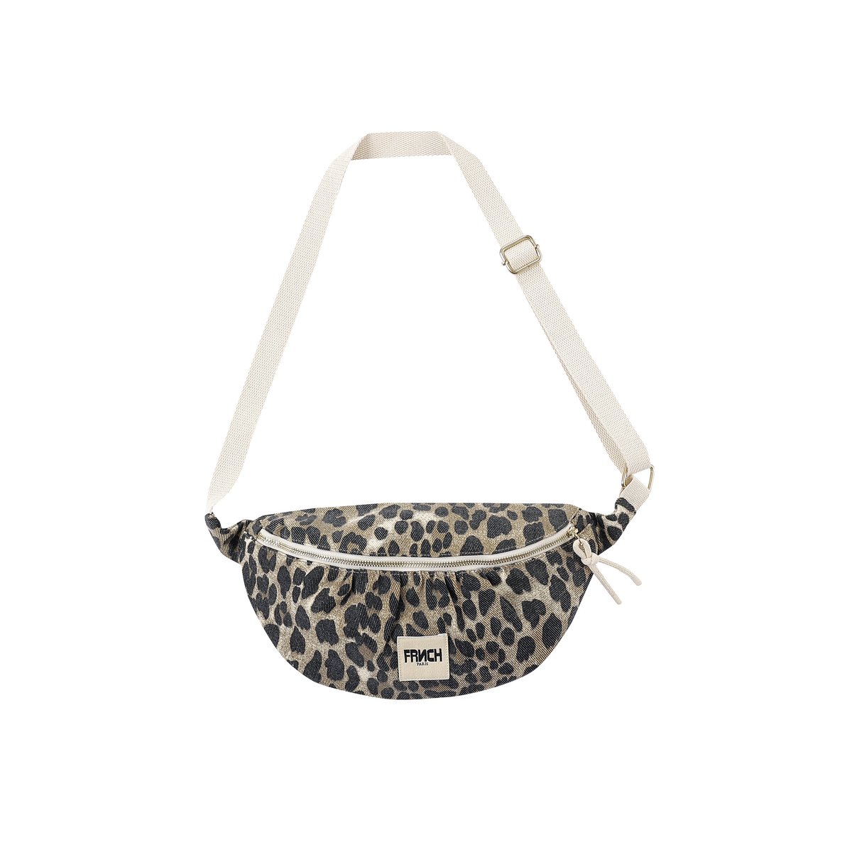Sac  en coton à motif léopard ACONIT leopard, FRNCH