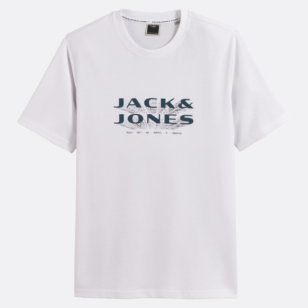 T-shirt manches courtes blanc, JACK & JONES