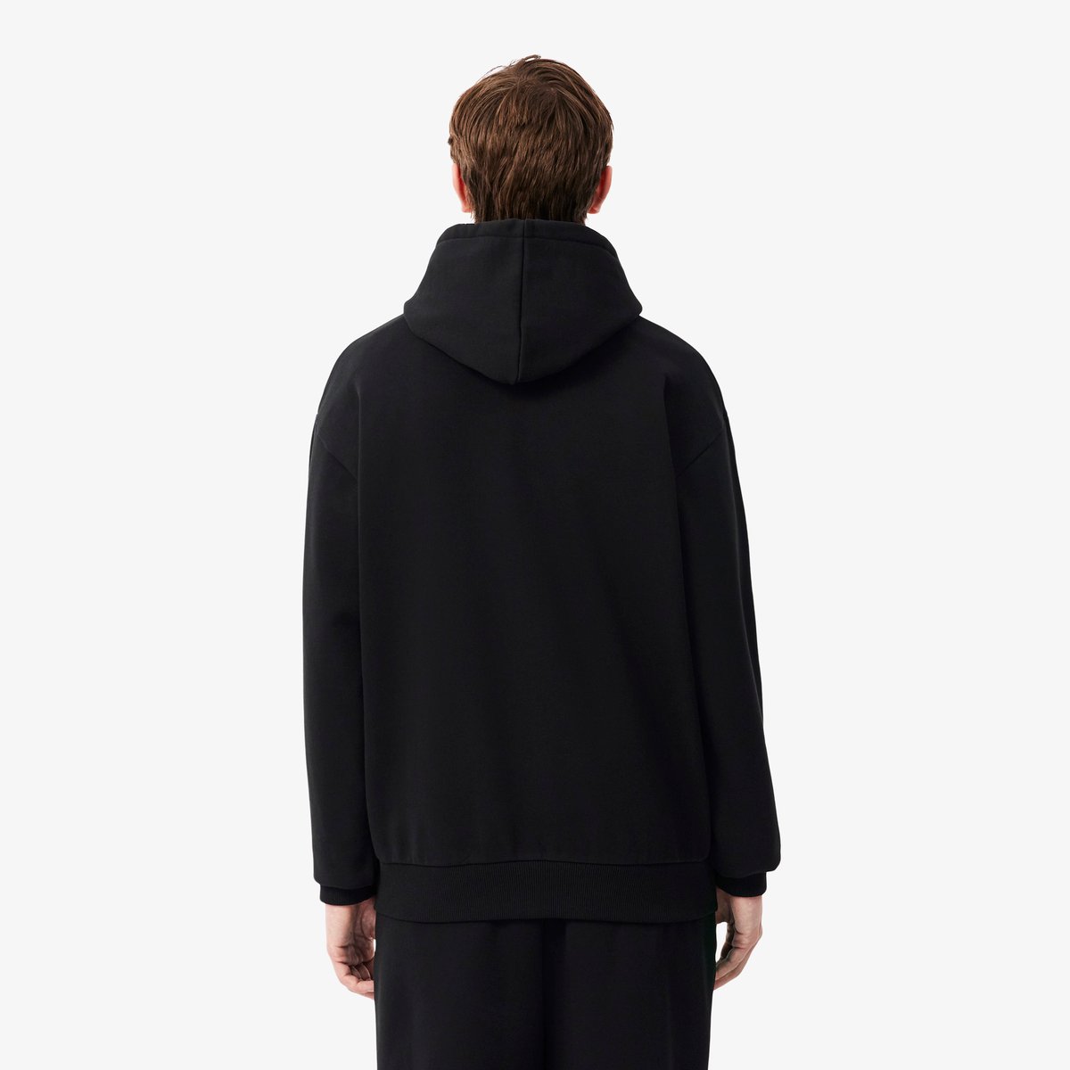 Sweatshirt à capuche molleton noir-031, LACOSTE