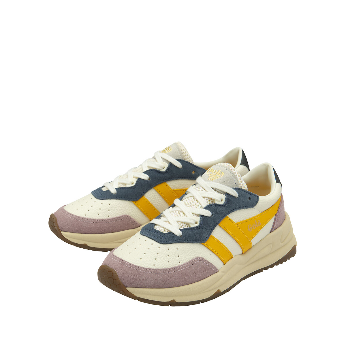 Baskets Saturn Quadrant blanc/jaune, GOLA