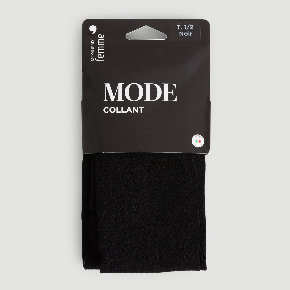 Collant résille noir, MONOPRIX