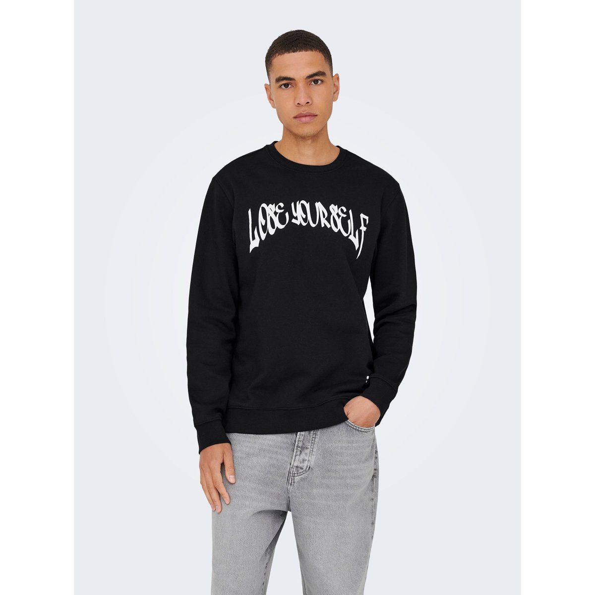 Sweat-Shirt noire - black, ONLY & SONS