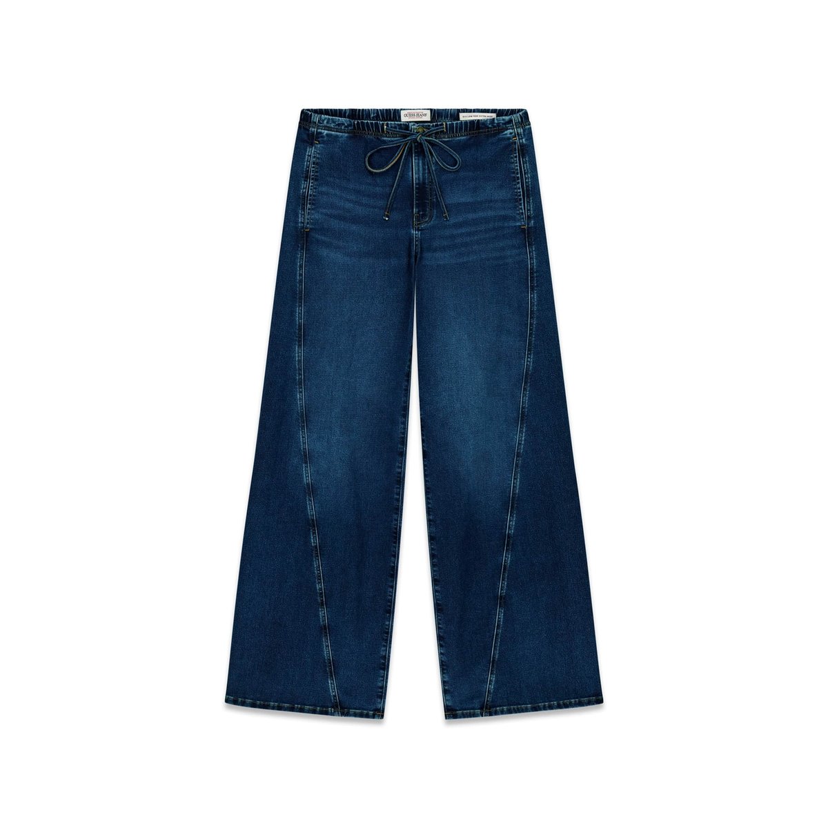 Jean Torsadé Jambe Extra Large bleu foncé, GUESS JEANS