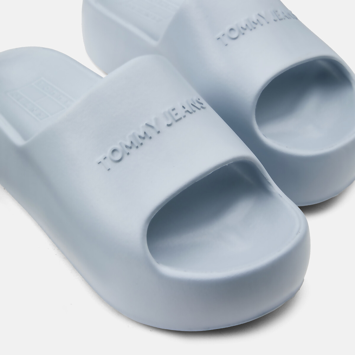 Platform Sliders light blue, TOMMY JEANS