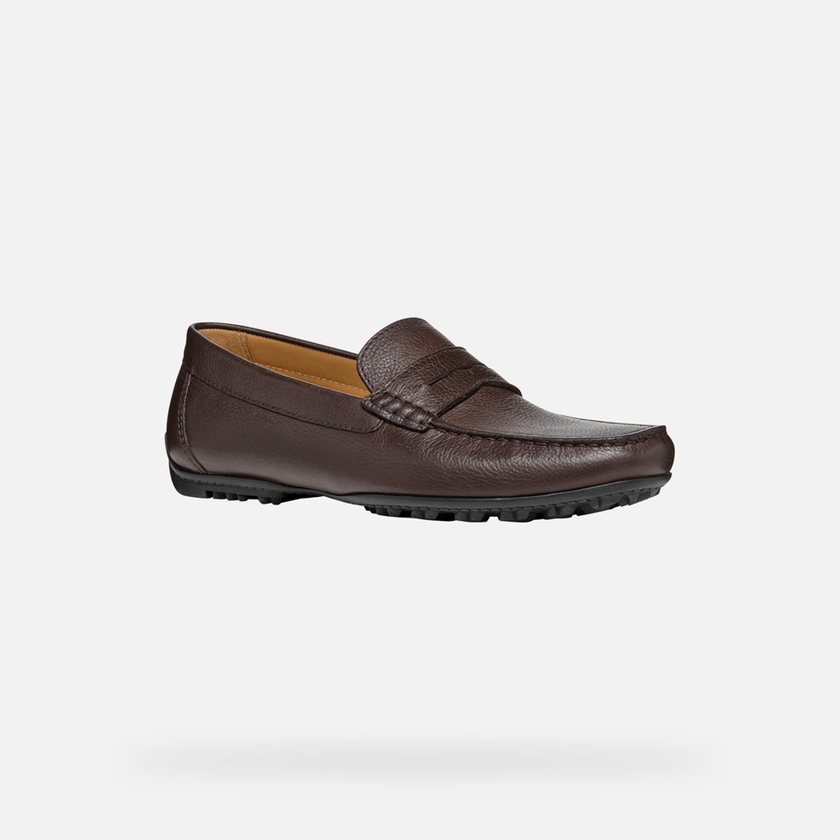 Mocassins U KOSMOPOLIS +GRIP W marron foncé, GEOX