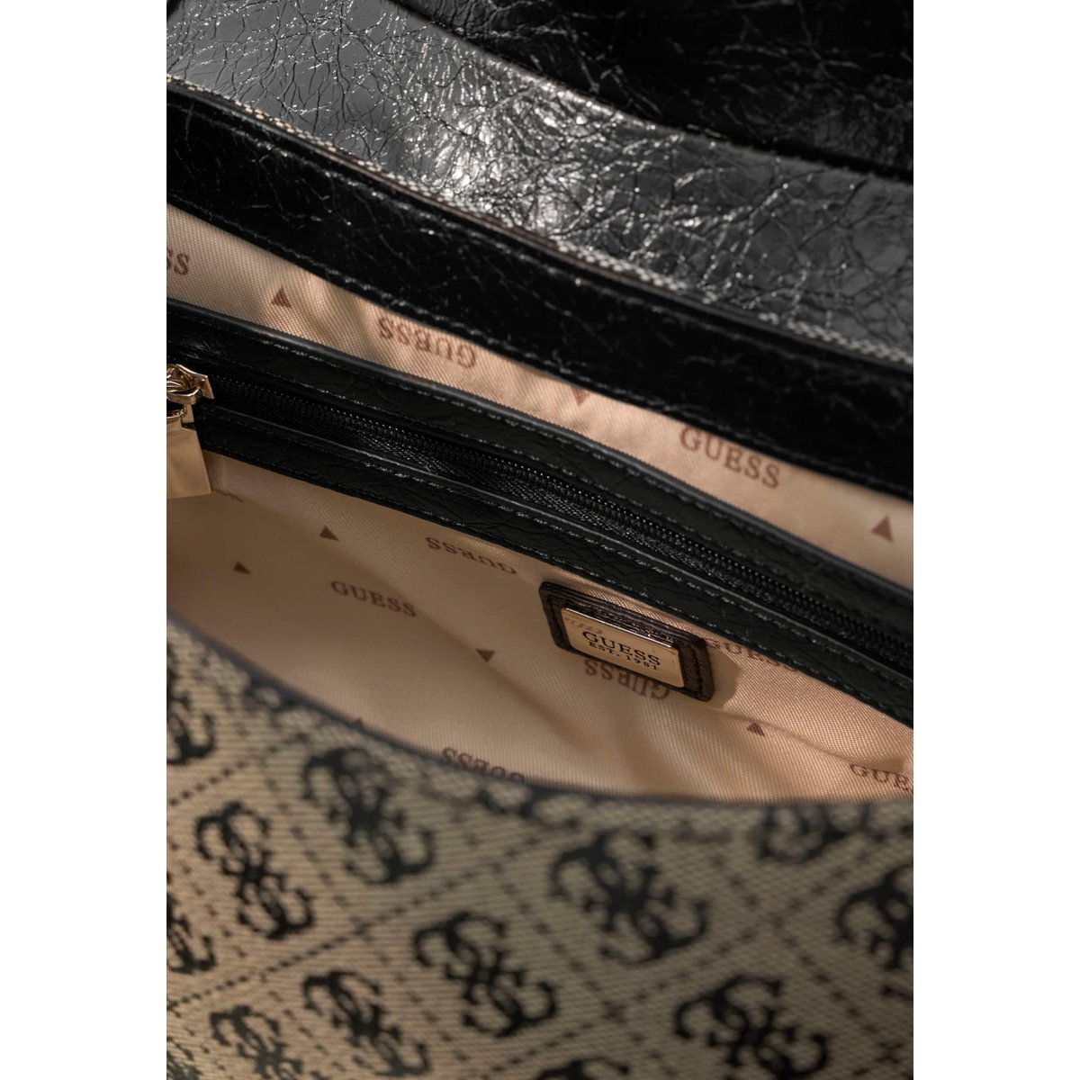 Sac À Épaule Avec Logo Samantha noir multi, GUESS