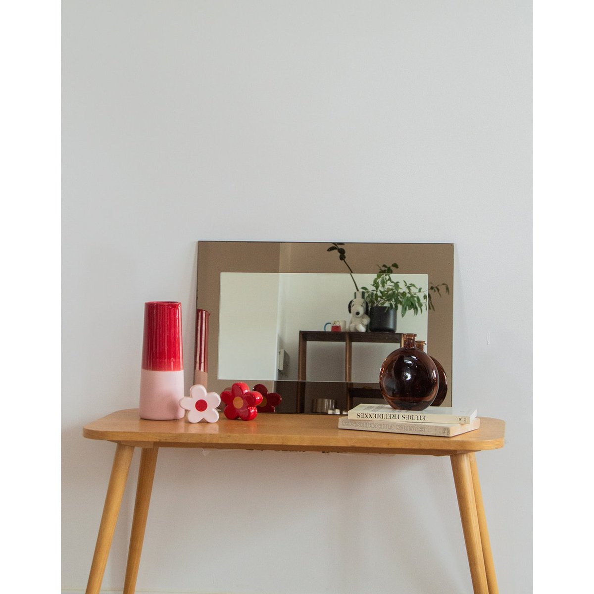 Grand miroir ambré Igor N°773 - Bon état transparent, DEBONGOUT