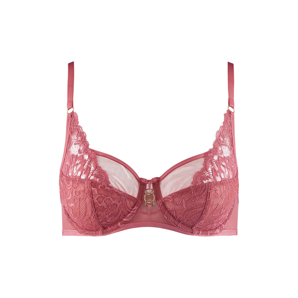 Soutien-gorge Emboitant Foulard Feeling Myself rose, AUBADE