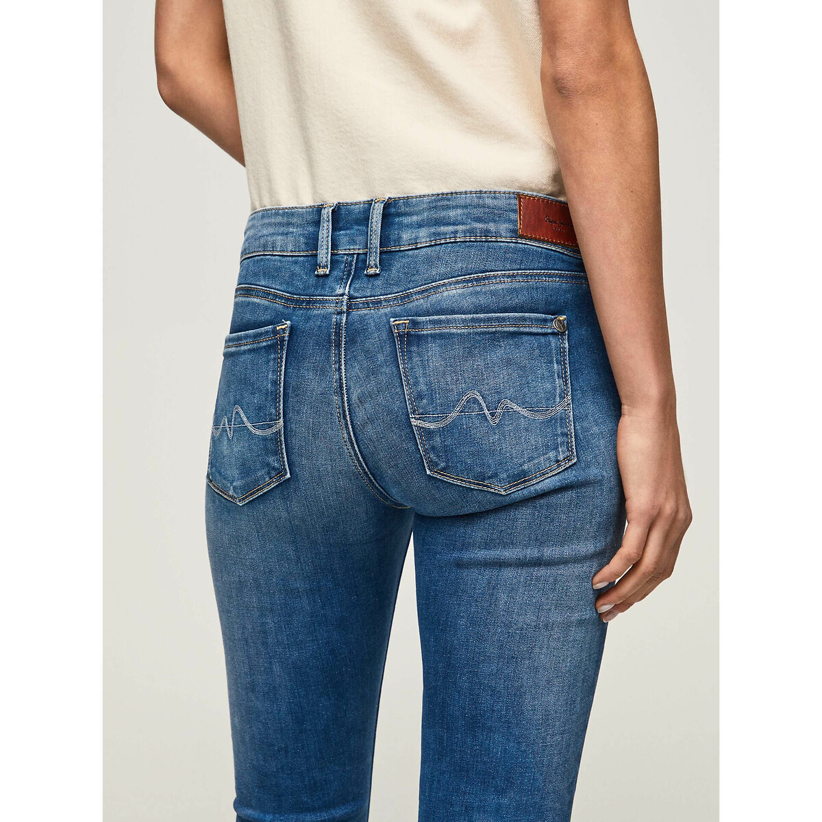 Jean skinny taille basse SOHO medium blue, PEPE JEANS