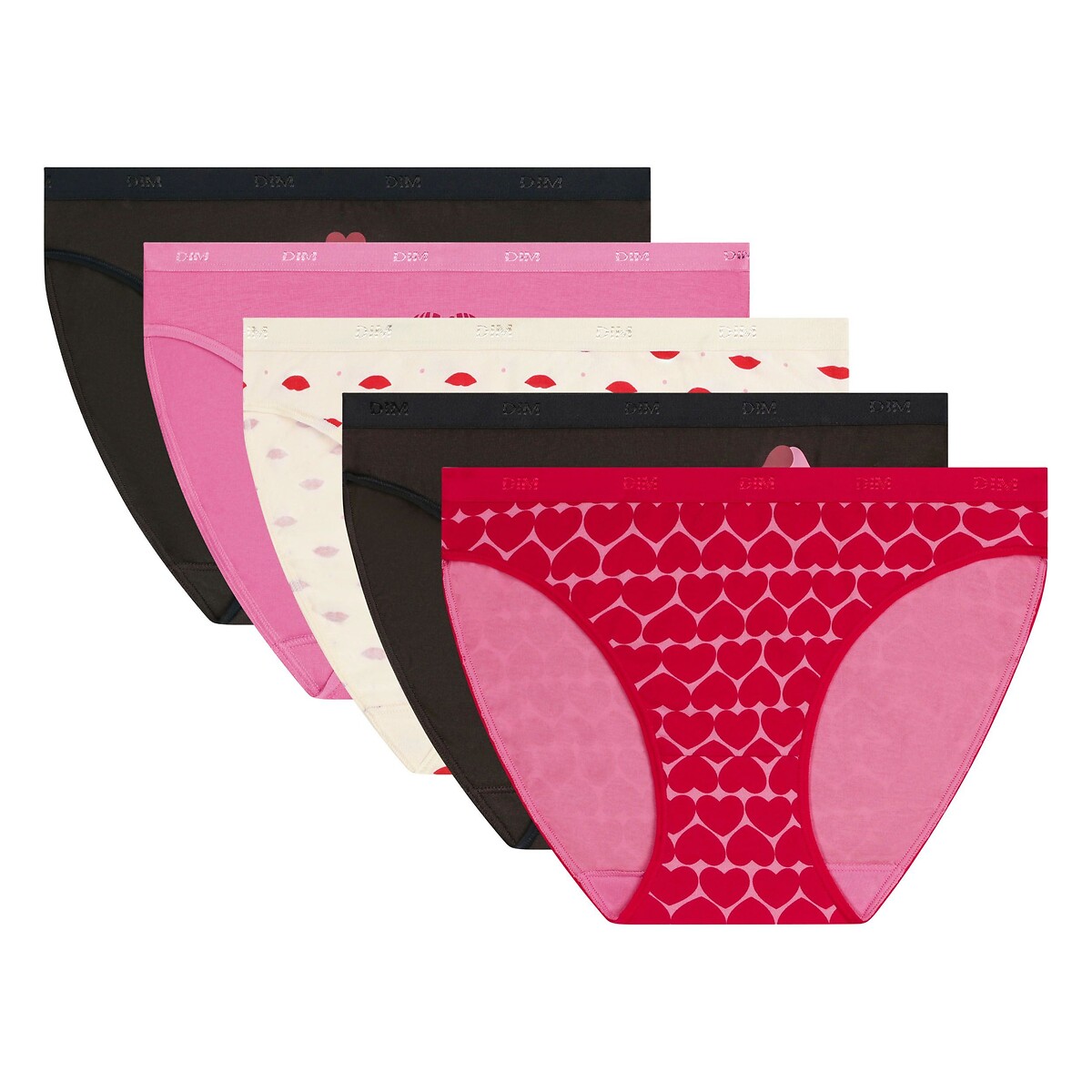 Confezione da 5 mutandine POCKETS COTON passione improvvisa , DIM