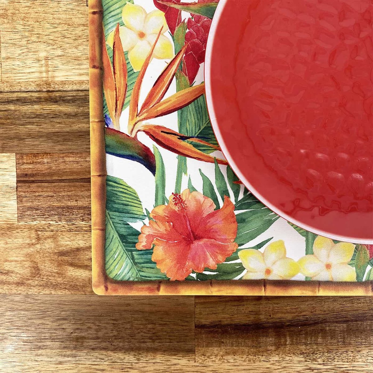 Set de table rectangulaire (40 x 30 cm) lot de 6 - Fleurs Exotiques autres, LES JARDINS DE LA COMTESSE