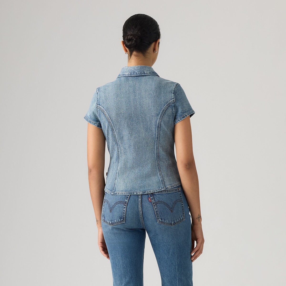 Chemisier manches courtes en denim denim, LEVI'S