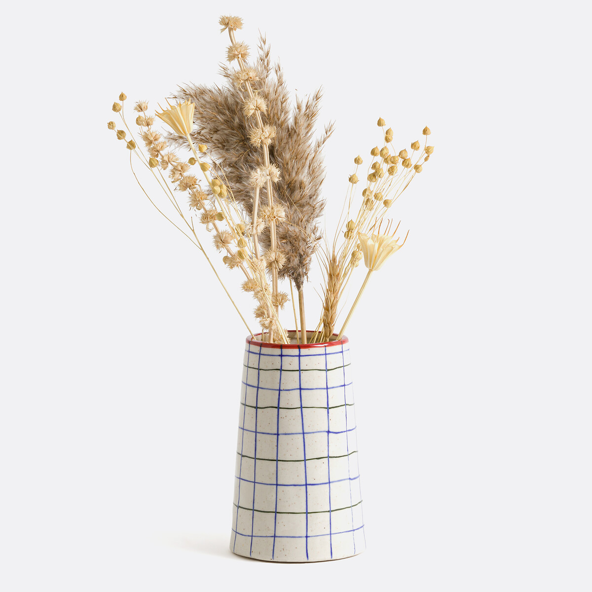 Vase en céramique à carreaux H15,2 cm, Neios multicolore, LA REDOUTE INTERIEURS
