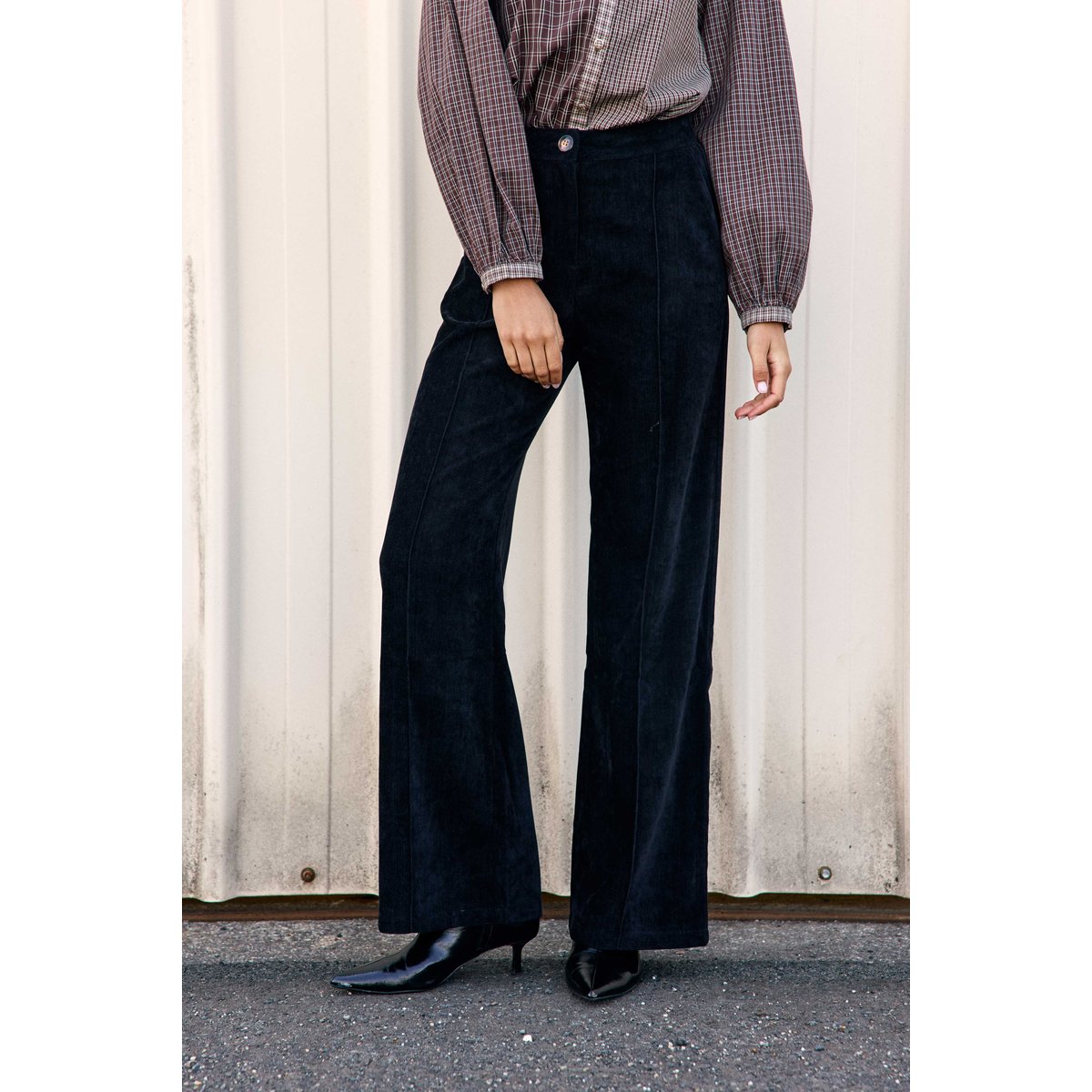 PANTALON uni PAOLAR 00-noir, LA PETITE ETOILE