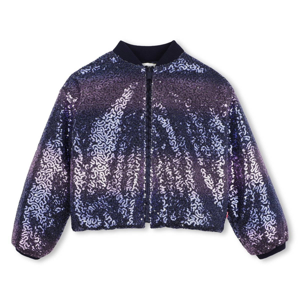 Blouson orné de sequins indigo blue, BILLIEBLUSH