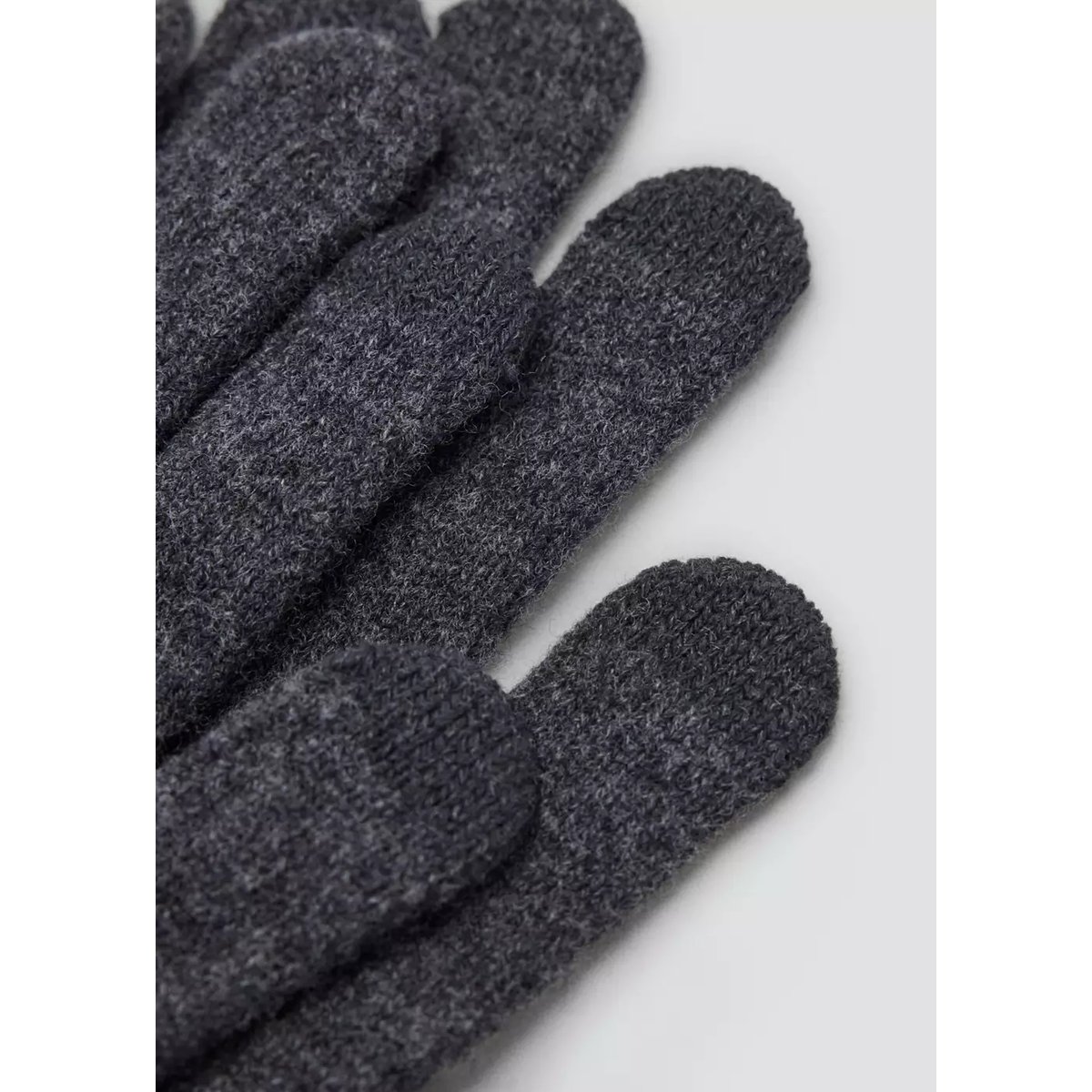 Gants en maille gris, MANGO MAN