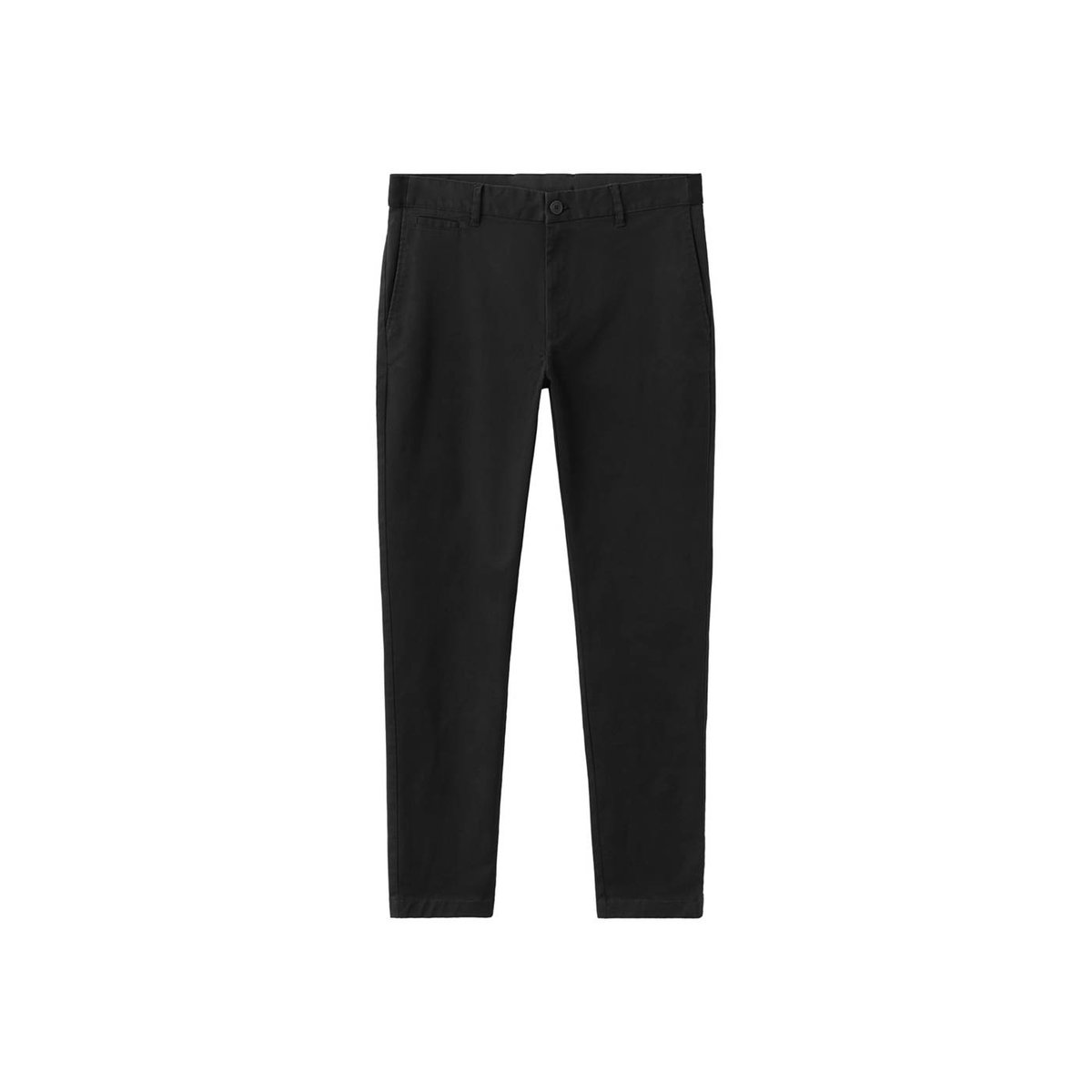 Pantalon Prato chino cropped tapered noir, MANGO MAN
