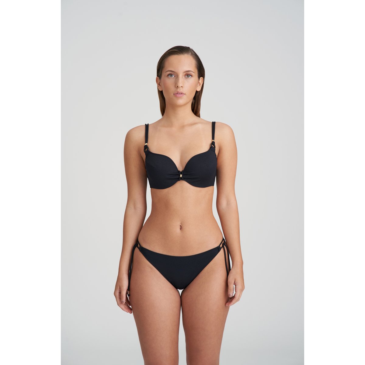 Haut de bikini rembourré coeur DAHU noir, MARIE JO