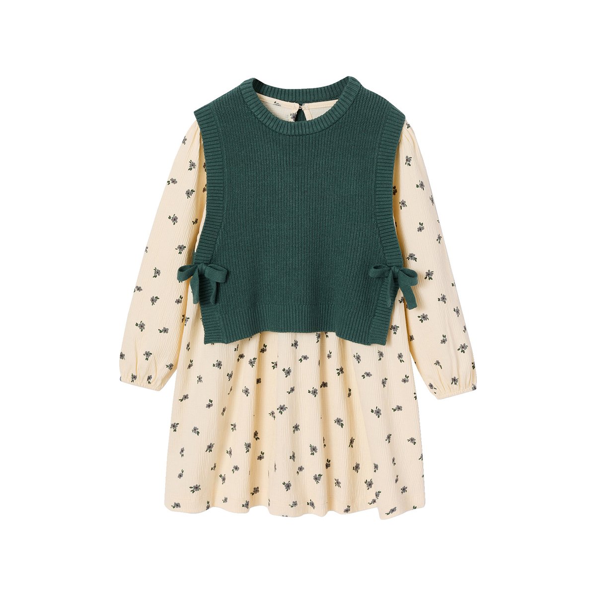 Ensemble robe vert, VERTBAUDET