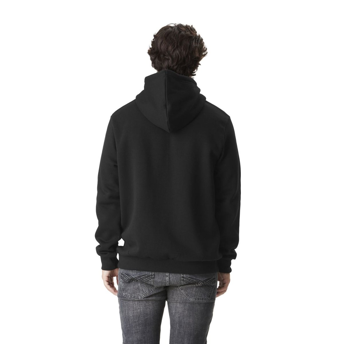 Sweat à capuche molleton Brand noir/blanc, VON DUTCH