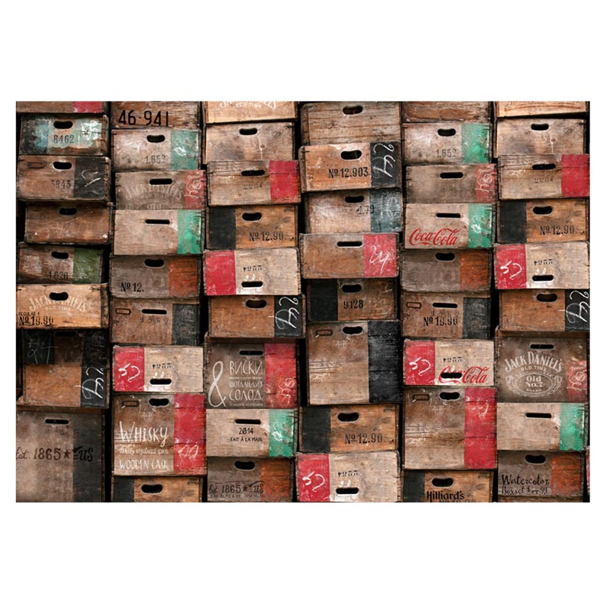 Papier peint intissé panoramique Motifs de cuisine In the back... multicouleur, EDEN