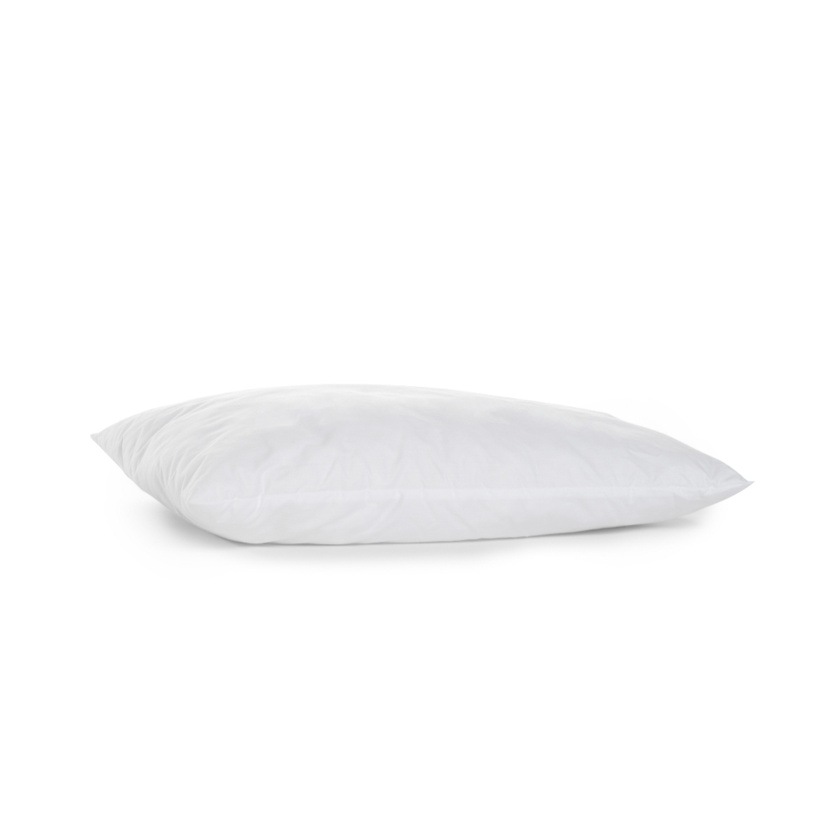 Oreiller bébé moelleux enveloppe COTON BIO blanc, BLEU CALIN