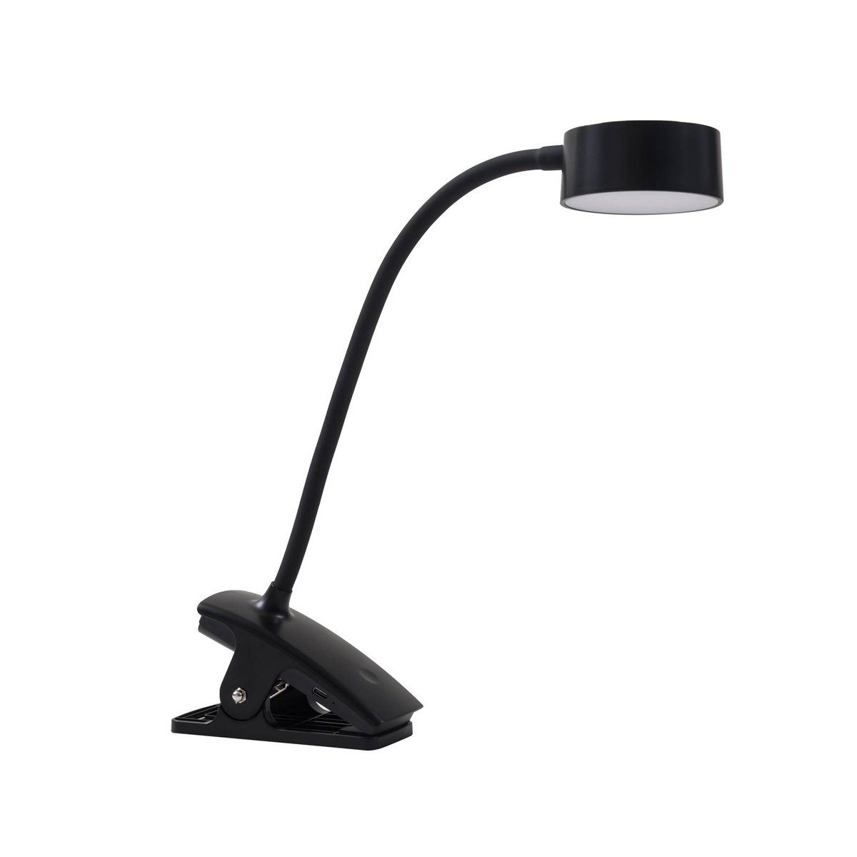 Lampe à pince en métal moderneLED, Maori noir, LINDBY