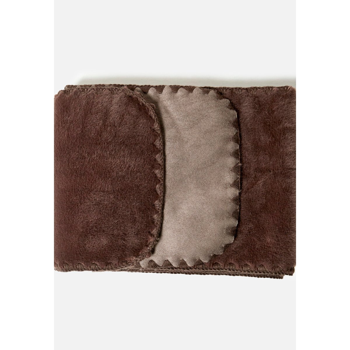 Echarpe réversible douce marron chocolat, DAMART