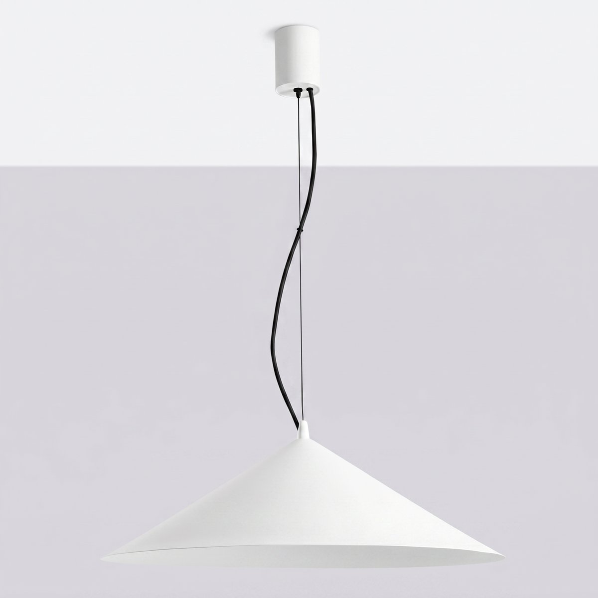 Suspension Acier Blanc LED 1 Fint blanc, EDEN