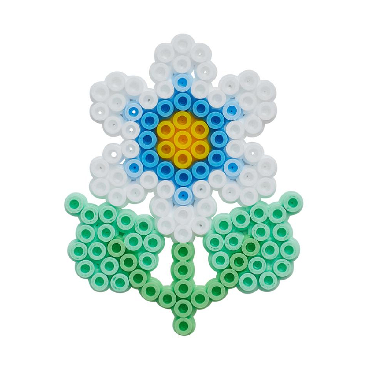 Perles a repasser grand modele plaques Fleur et Papillon couleur unique, HAMA