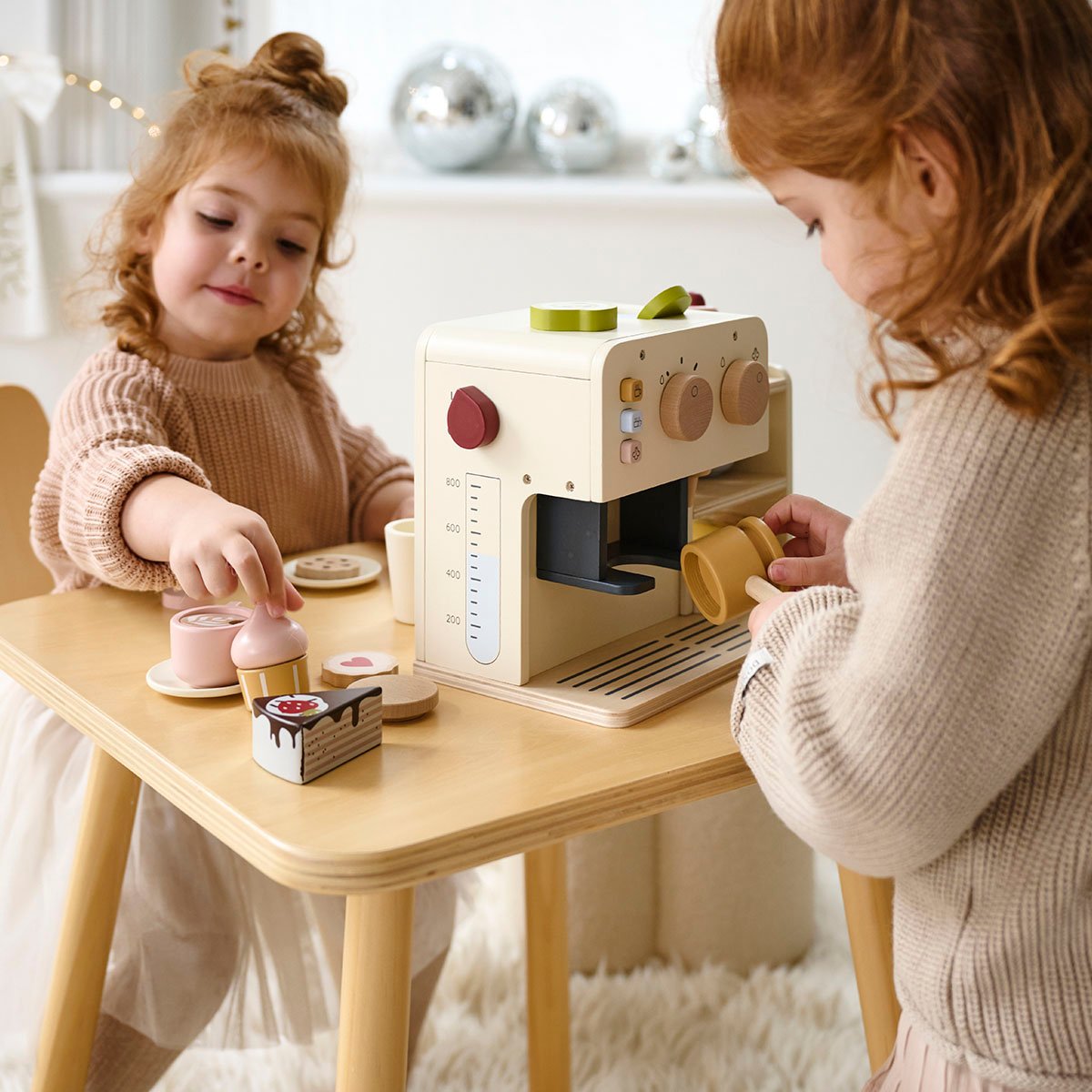 Machine à café 17 éléments NOYER beige, PETITE AMELIE