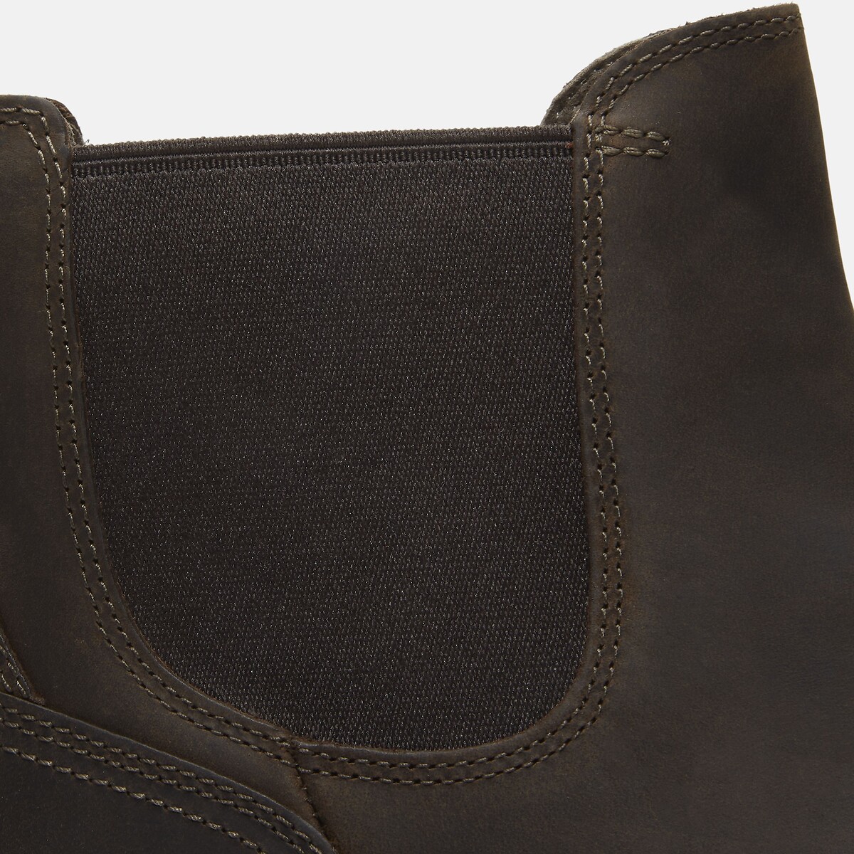 Stivaletti in pelle BRITTON ROAD MID CHELSEA kaki scuro, TIMBERLAND