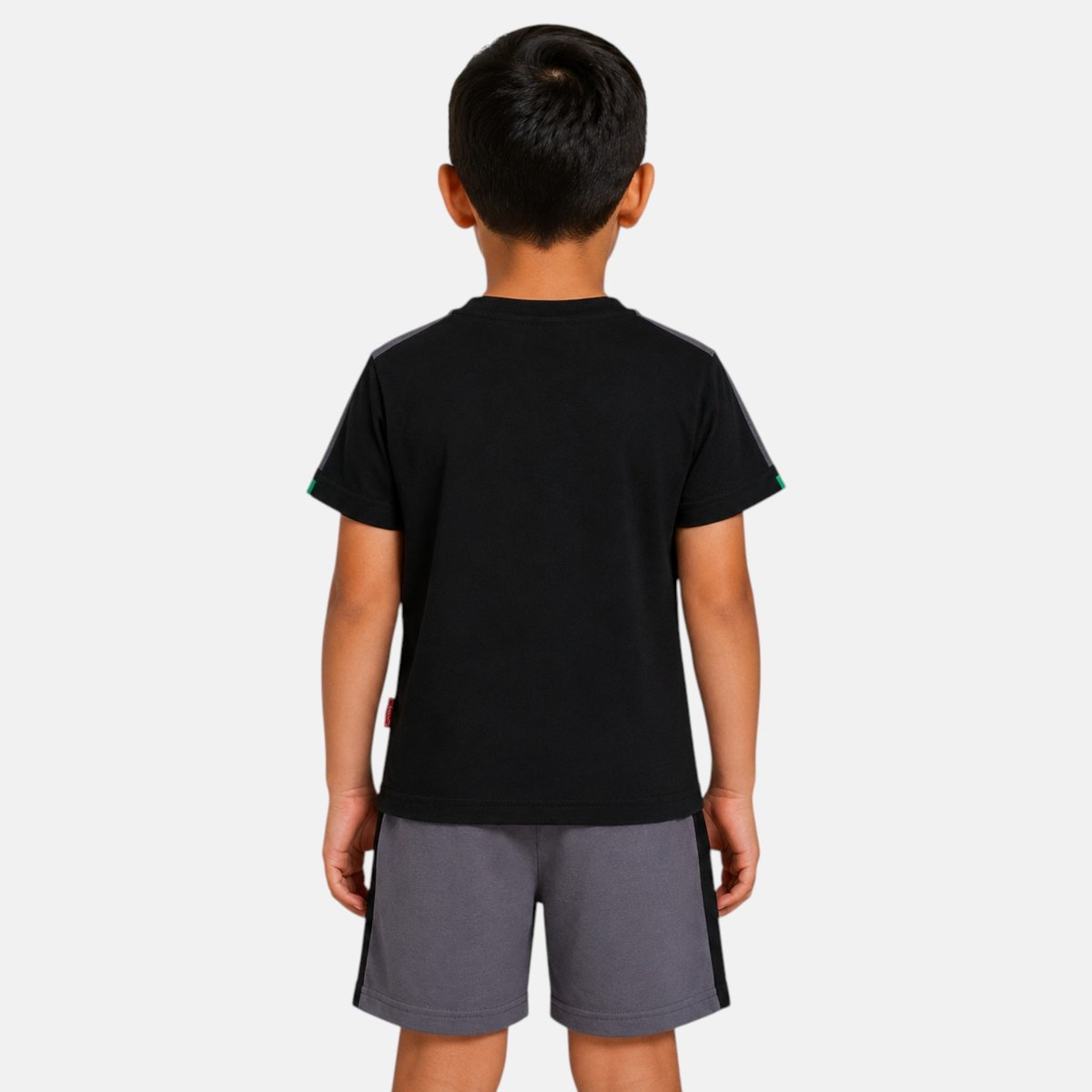 Ensemble t-shirt imprimé et short assorti KIDS CLUB noir, LEE COOPER