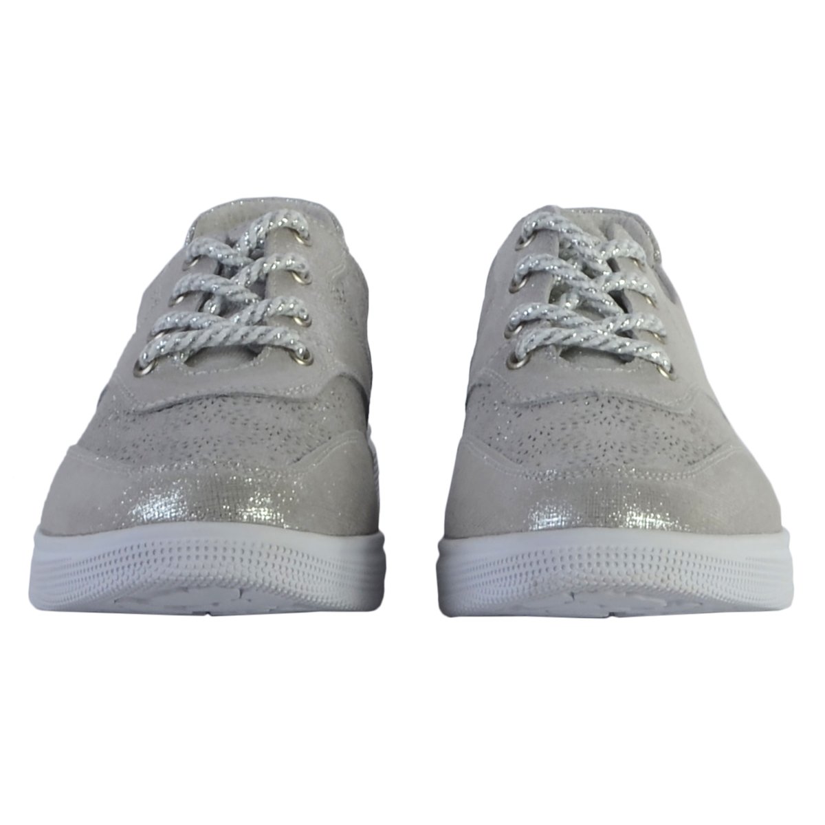 Tennis Cuir argent, ENZA NUCCI