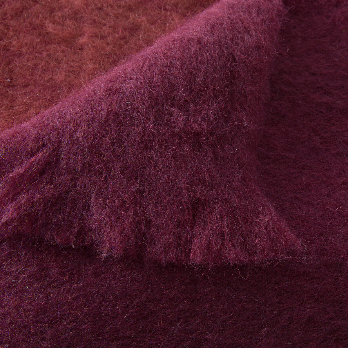 Plaid bicolore laine et polyamide, Tzara bourgogne, AM.PM