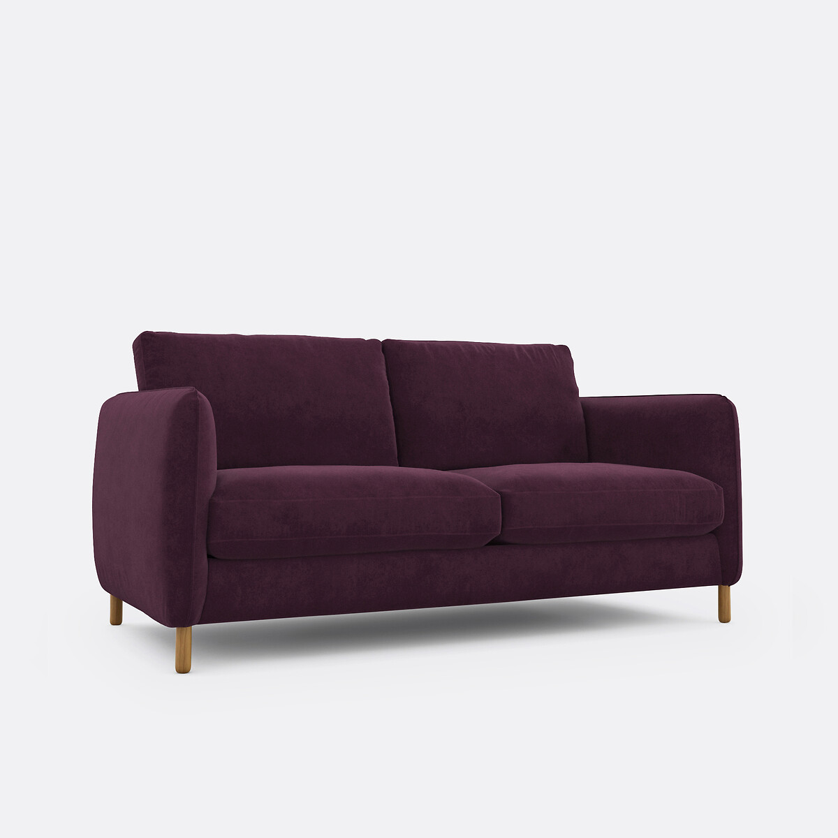 Canapé velours, 2, 3 ou 4 places Loméo prune, LA REDOUTE INTERIEURS