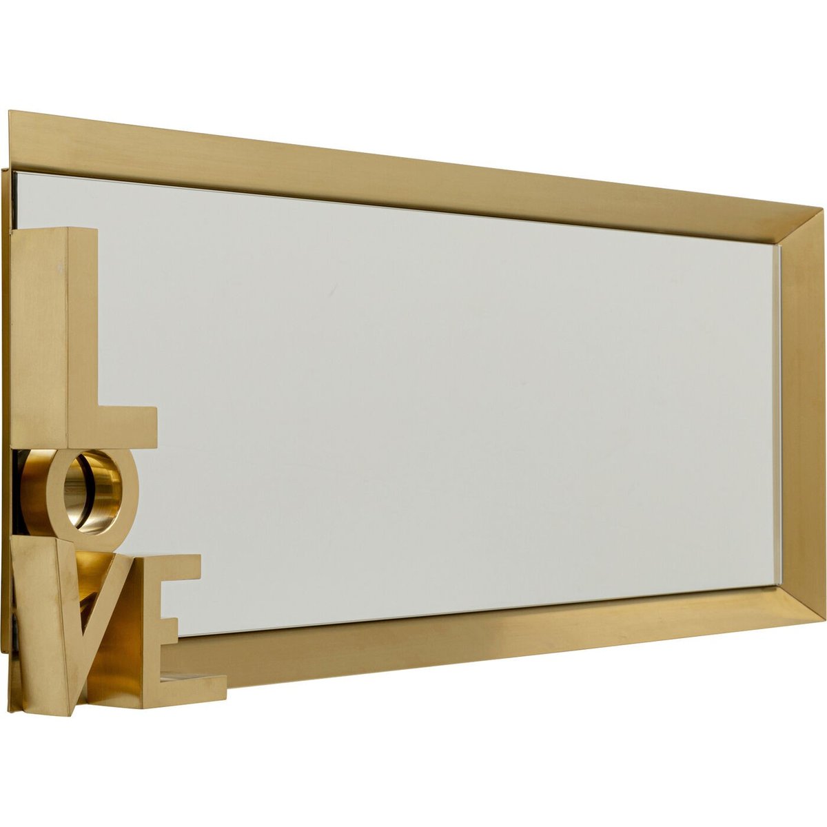 Miroir en acier, LOVE LETTERS or, KARE DESIGN