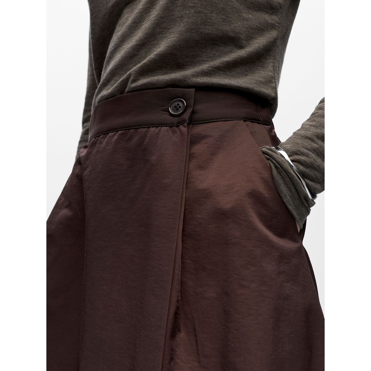 Jupe Mi-Longue seal brown, OBJECT